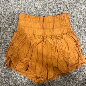 FP movement gold athletic shorts